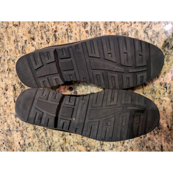 Franco Sarto Carolynn Lug Sole Loafer with Tassel Women's 8.5 M Black Leather - Picture 6 of 7